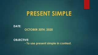 8 present simple