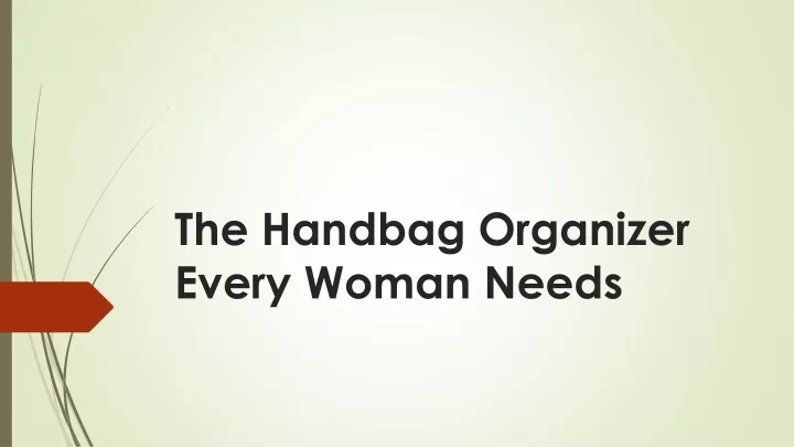 the handbag organizer every woman needs