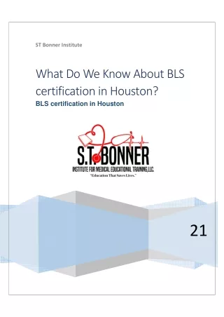 Know About BLS certification in Houston