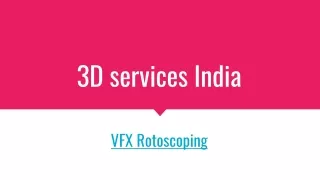 3d services india