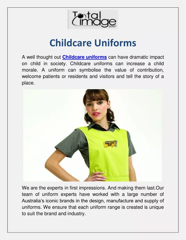 childcare uniforms