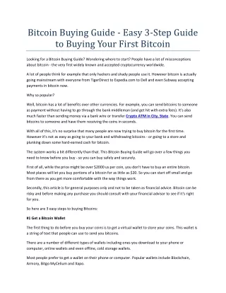 bitcoin buying guide easy 3 step guide to buying