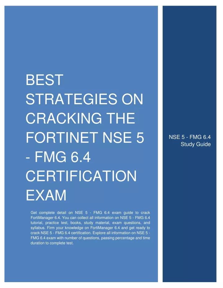 best strategies on cracking the fortinet