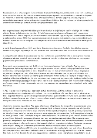 AZUL SEGUROS UMA ALTERNATIVA GARANTIDA COM O CUSTO JUSTO.