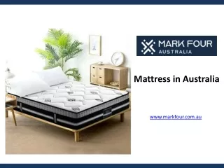 Mattress in Australia - www.markfour.com.au