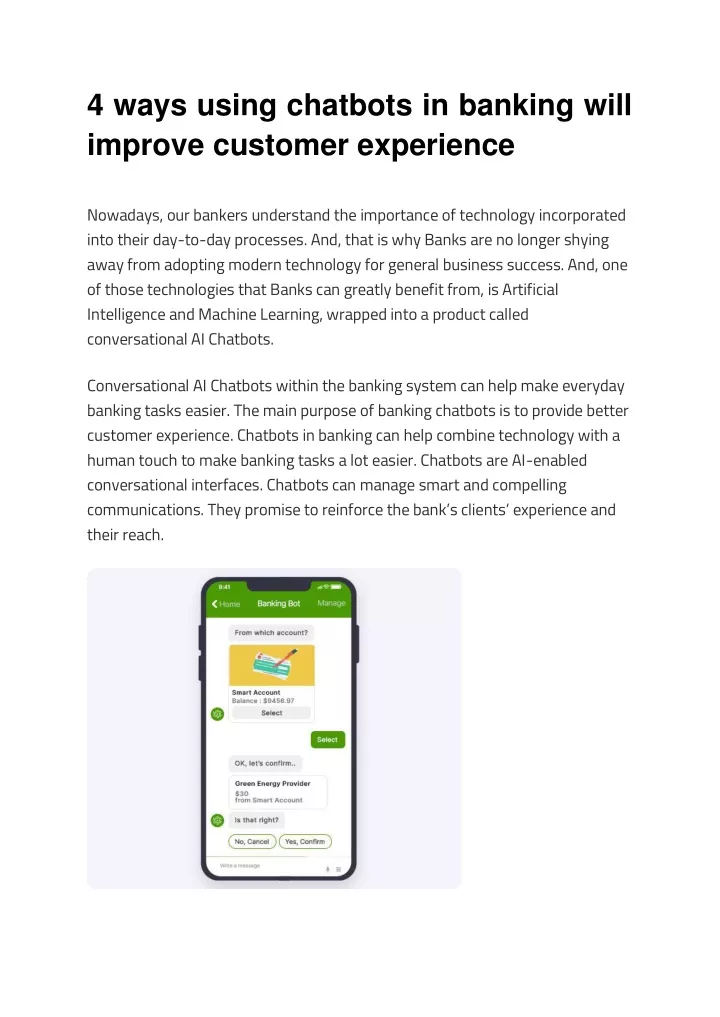 4 ways using chatbots in banking will improve