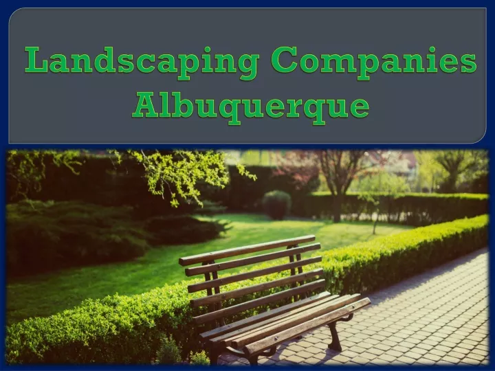 landscaping companies albuquerque