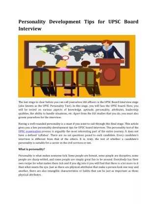 personality development tips for upsc board