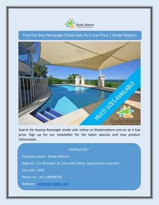 find the best rectangle shade sails