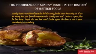 the prominence of sunday roast in the history