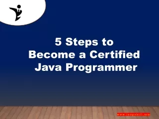 5 Steps to become certified java programmer
