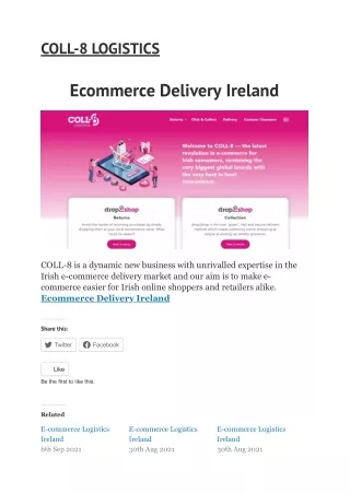Ecommerce Delivery Ireland