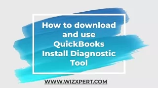 How to download and use QuickBooks Install Diagnostic Tool