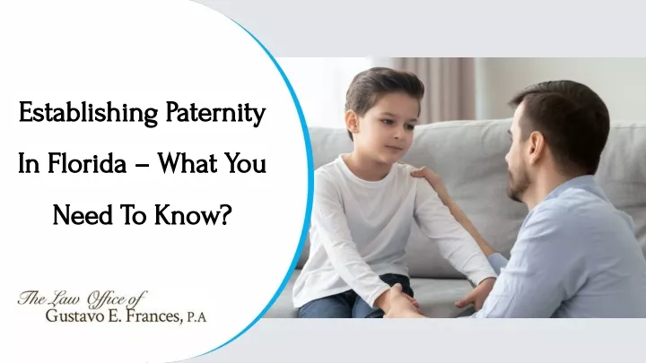 establishing paternity establishing paternity