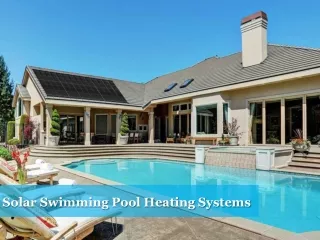 solar swimming pool heating systems