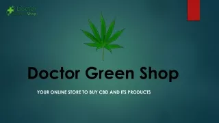Buy CBD Concentrates Online At Doctor Green Shop