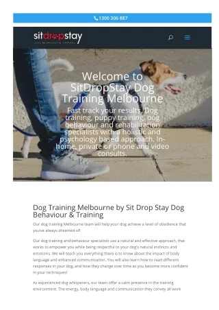 Dog training Melbourne