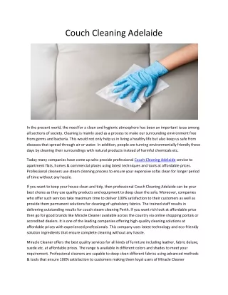 Couch Cleaning Adelaide