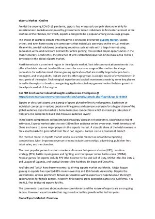 esports market outline