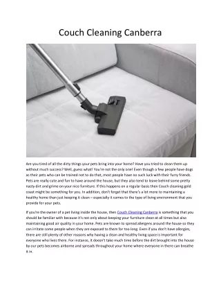 couch cleaning canberra