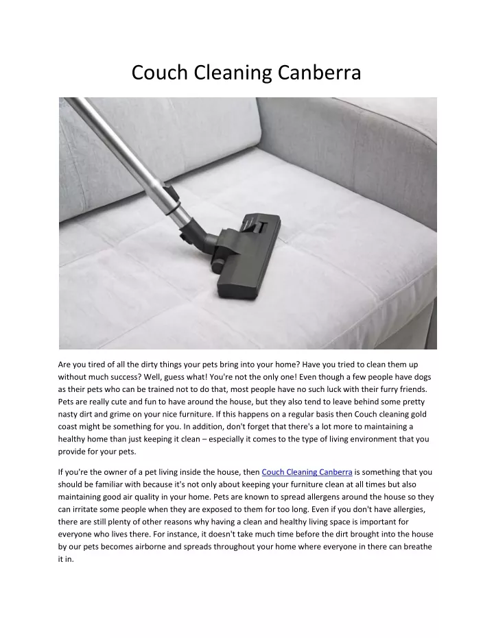 couch cleaning canberra