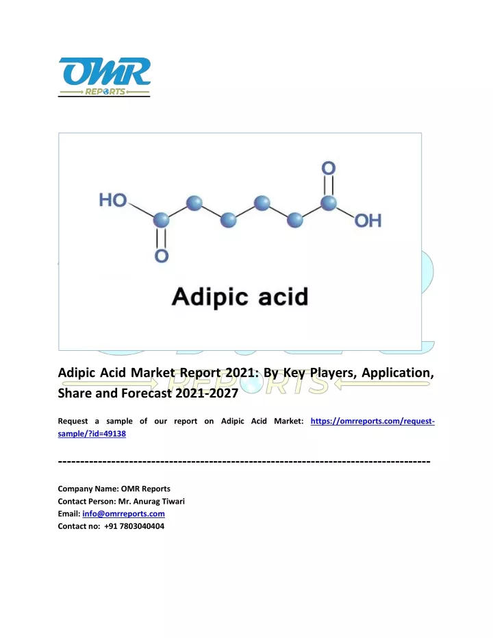 adipic acid market report 2021 by key players