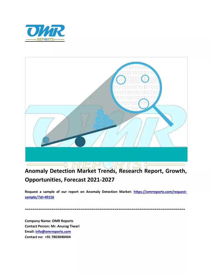 anomaly detection market trends research report