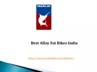 Best Alloy Fat Bikes India