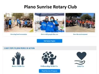 Plano Community Service Opportunities