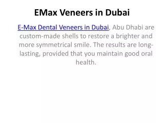 emax veneers in dubai
