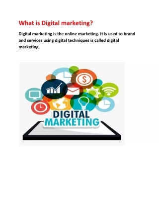What is Digital marketing