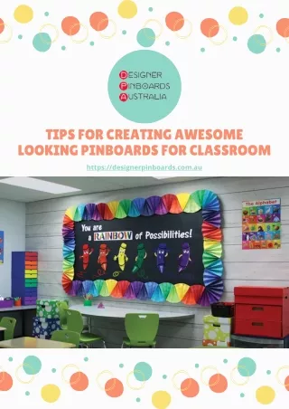 Tips for Creating Awesome Looking Pinboards for Classroom