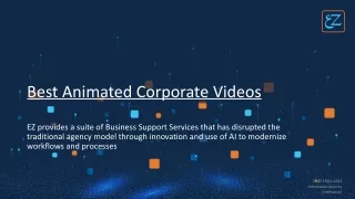 Best Animated Corporate Videos - PPT