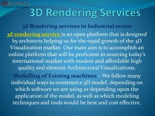 3D Rendering Services Melboune