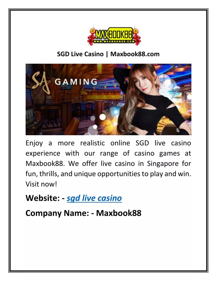 sgd live casino maxbook88 com