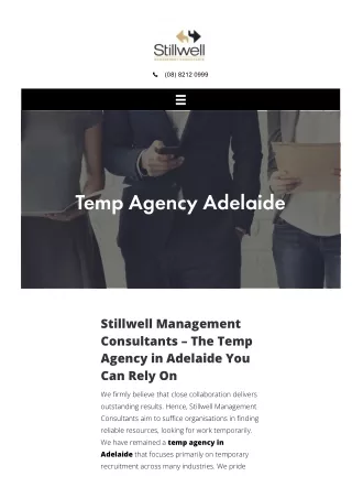 Temp Agency Adelaide
