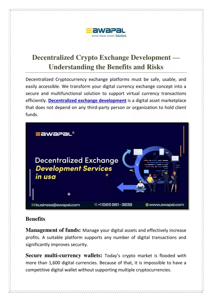 decentralized crypto exchange development