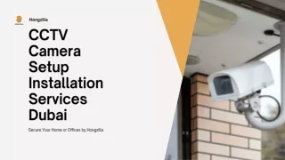 CCTV Camera Setup Installation Services Dubai