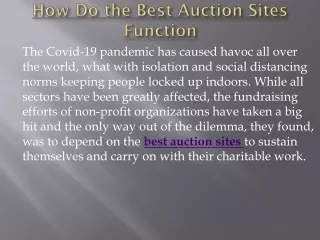 best auction sites