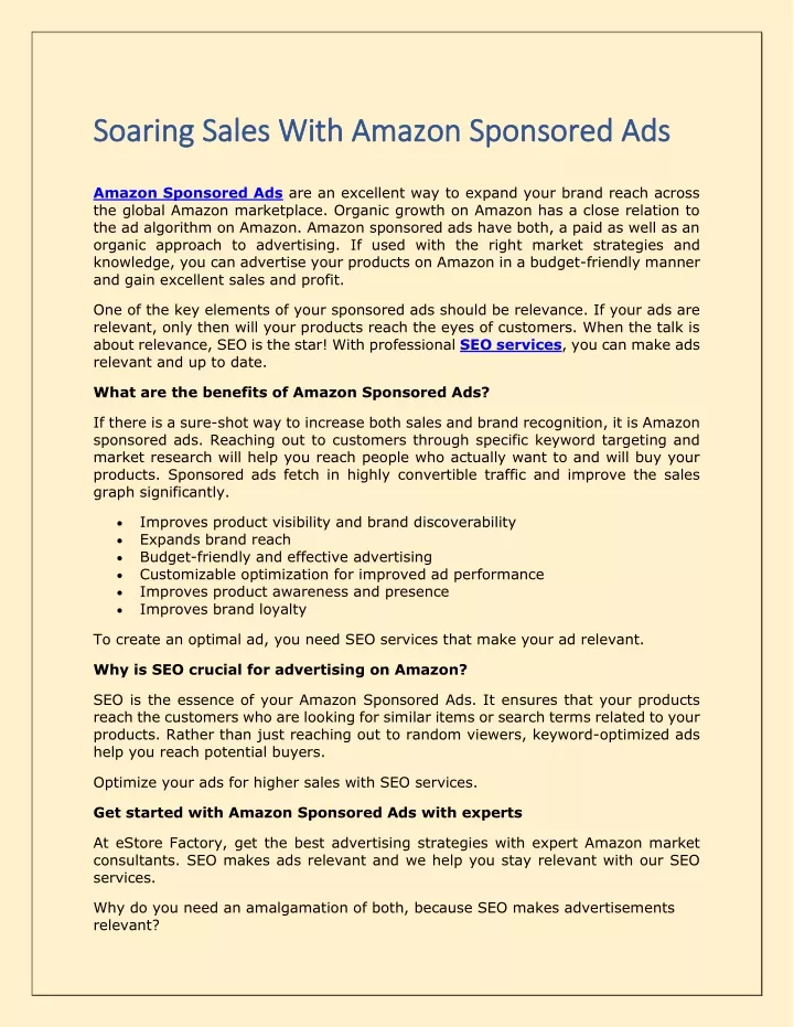 soaring sales with amazon sponsored ads soaring