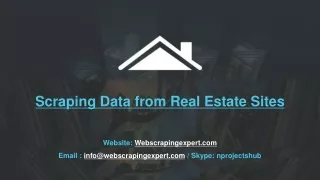 scraping data from real estate sites