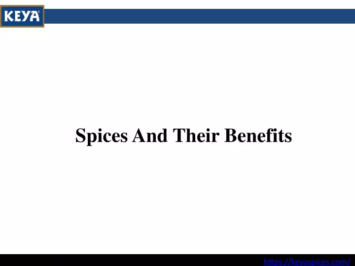 spices and their benefits
