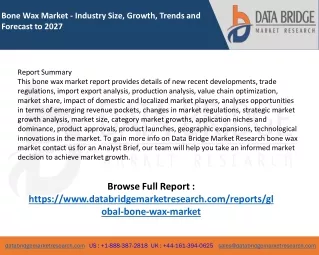 bone wax market industry size growth trends