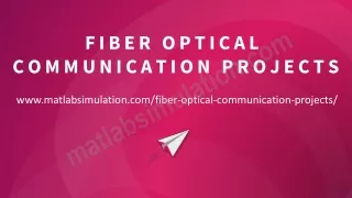 fiber optical communication projects