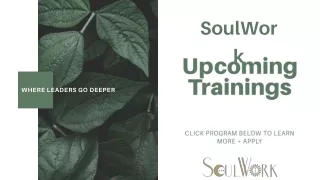 2021 Schedule | Yoga Teacher Training , SoulWork - Upcoming Trainings