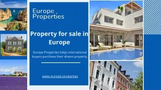 Approach Europe Properties for Property for sale in Spain | Europe Properties