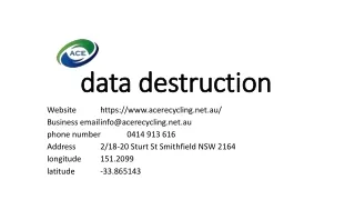 data destruction