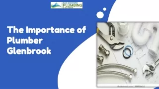 The Importance of Plumber Glenbrook