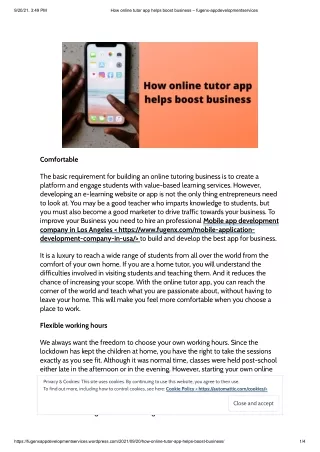 How online tutor app helps boost business