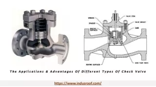 All You Need To Know About The Applications & Advantages Of Different Types Of Check Valve